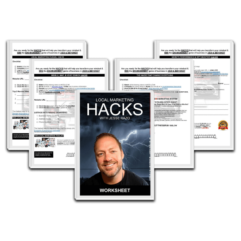 Local Marketing Hacks Bonus Worksheets